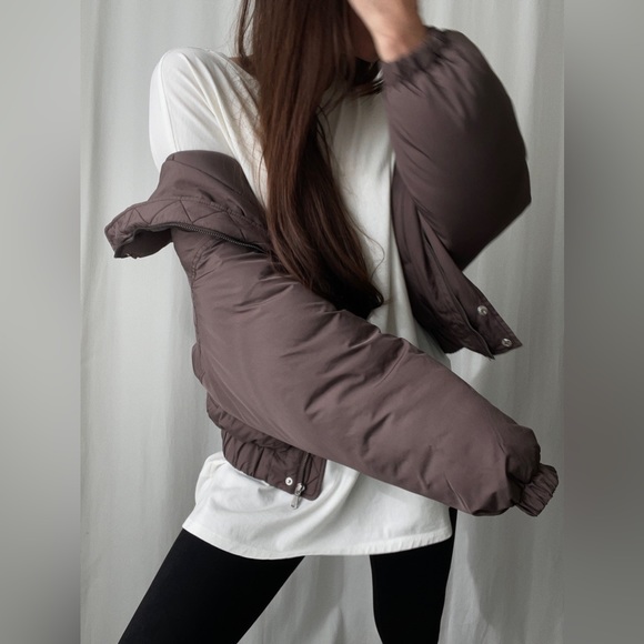 BROOKLYN QUILTED JACKET — In Chocolate - Picture 3 of 8